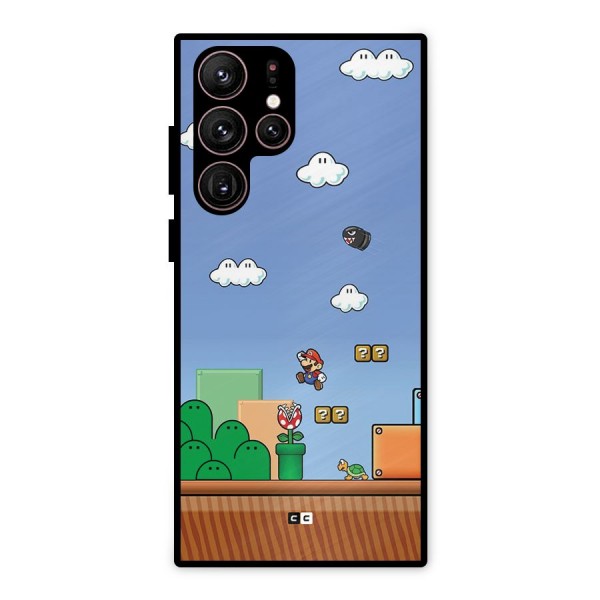 Super Plumber Metal Back Case for Galaxy S22 Ultra 5G