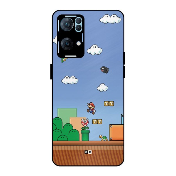 Super Plumber Metal Back Case for Oppo Reno7 Pro 5G