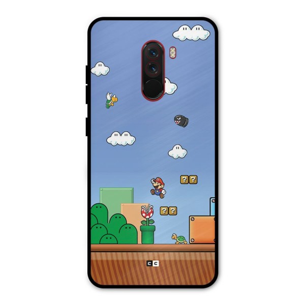 Super Plumber Metal Back Case for Poco F1