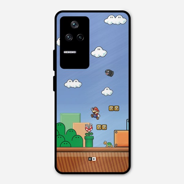 Super Plumber Metal Back Case for Poco F4 5G