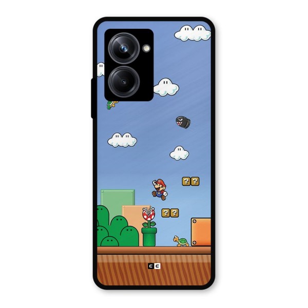 Super Plumber Metal Back Case for Realme 10 Pro