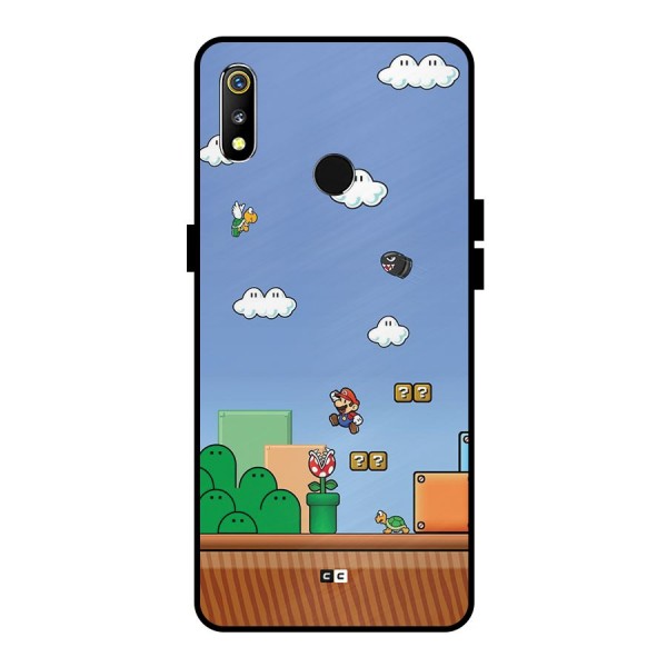 Super Plumber Metal Back Case for Realme 3