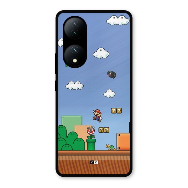 Super Plumber Metal Back Case for Vivo T2