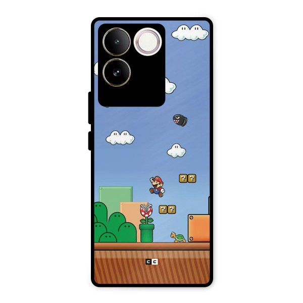 Super Plumber Metal Back Case for Vivo T2 Pro