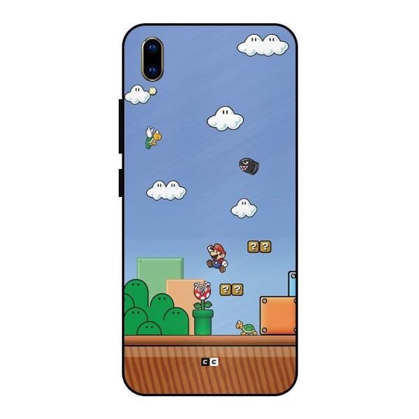 Super Plumber Metal Back Case for Vivo V11 Pro