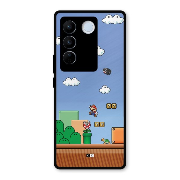 Super Plumber Metal Back Case for Vivo V27 Pro