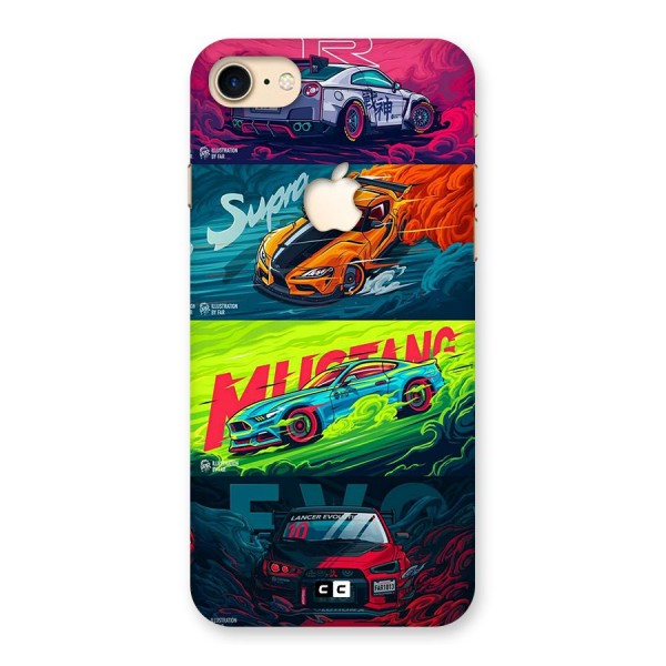 Super Racing Car Back Case for iPhone 7 Apple Cut