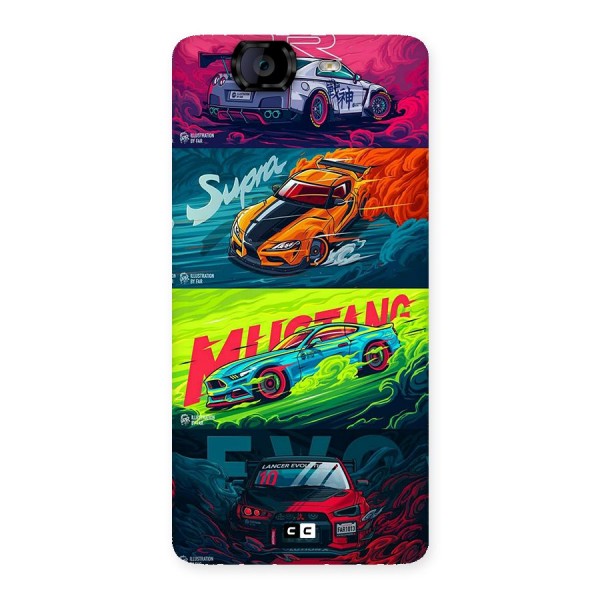 Super Racing Car Back Case for Canvas Knight A350