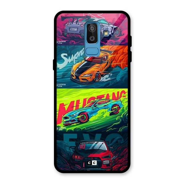 Super Racing Car Back Case for Galaxy J8