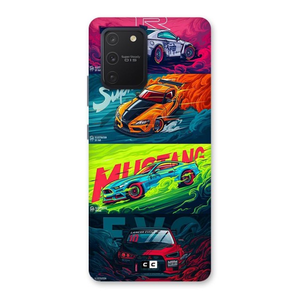 Super Racing Car Glass Back Case for Galaxy S10 Lite