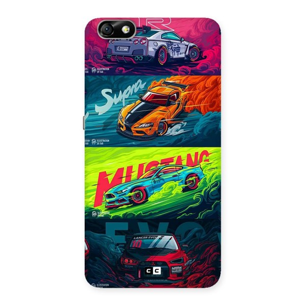 Super Racing Car Back Case for Honor 4X