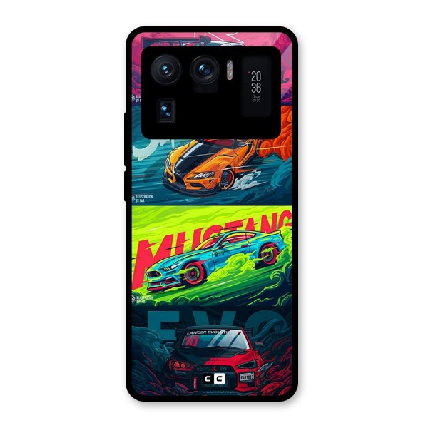 Super Racing Car Glass Back Case for Mi 11 Ultra