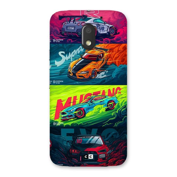 Super Racing Car Back Case for Moto E3 Power