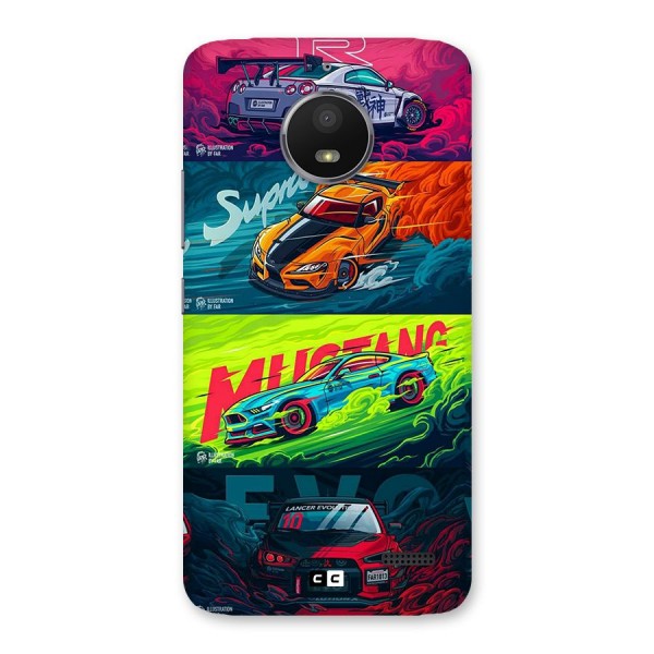 Super Racing Car Back Case for Moto E4