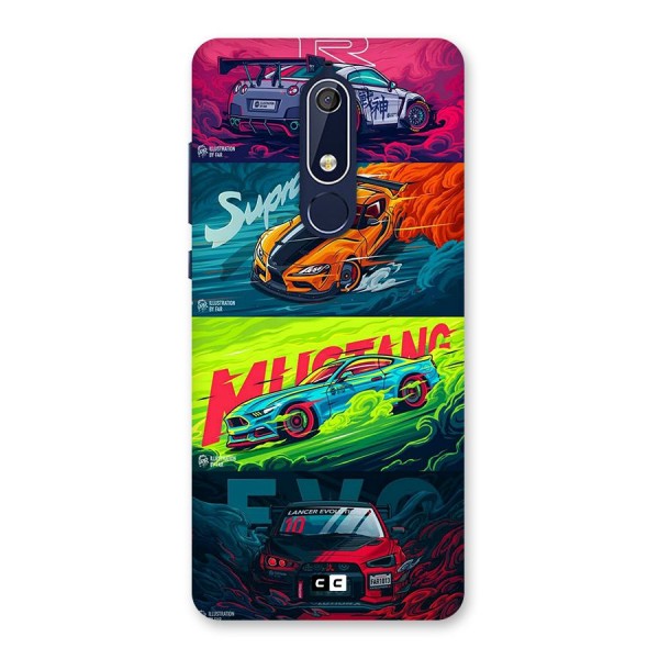 Super Racing Car Back Case for Nokia 5.1