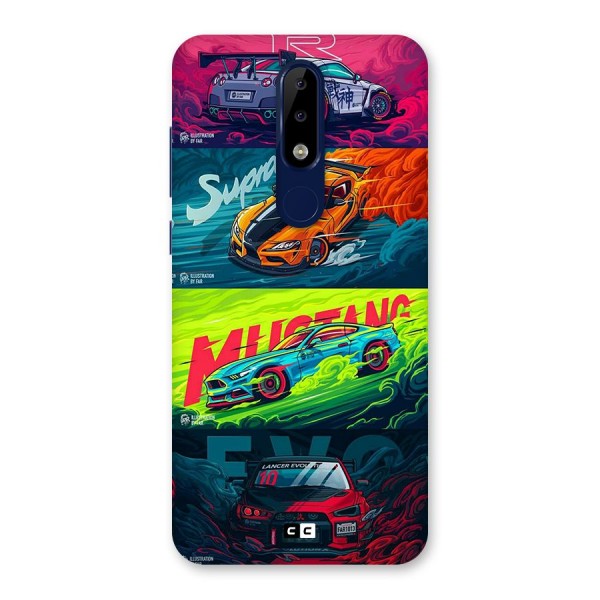 Super Racing Car Back Case for Nokia 5.1 Plus