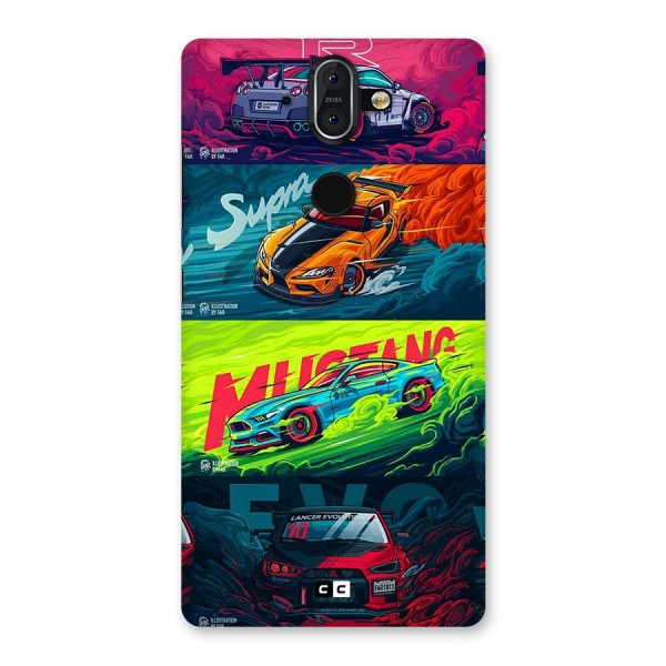 Super Racing Car Back Case for Nokia 8 Sirocco