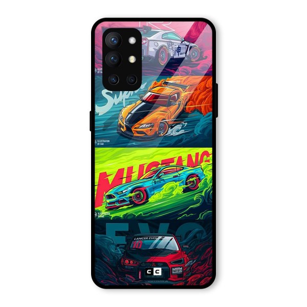 Super Racing Car Glass Back Case for OnePlus 9R