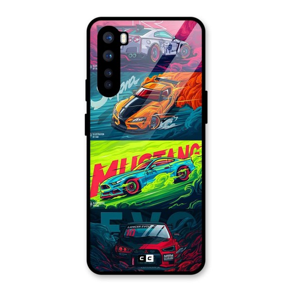 Super Racing Car Glass Back Case for OnePlus Nord