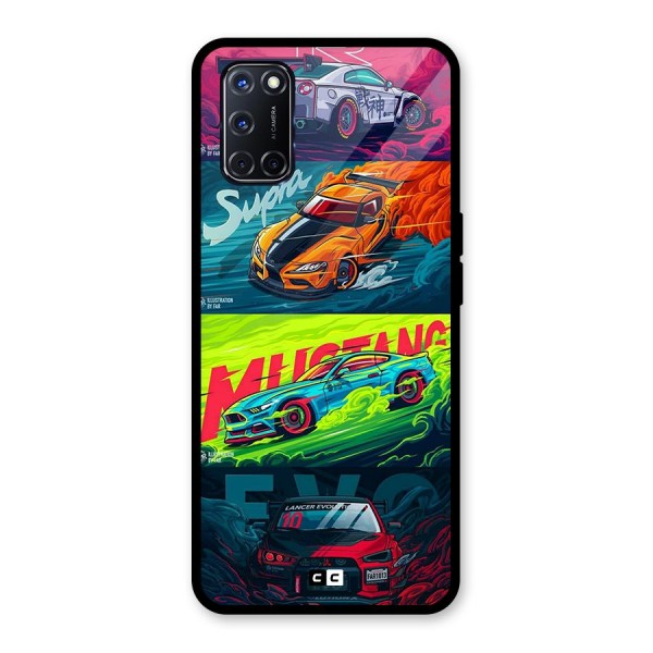 Super Racing Car Back Case for Oppo A52