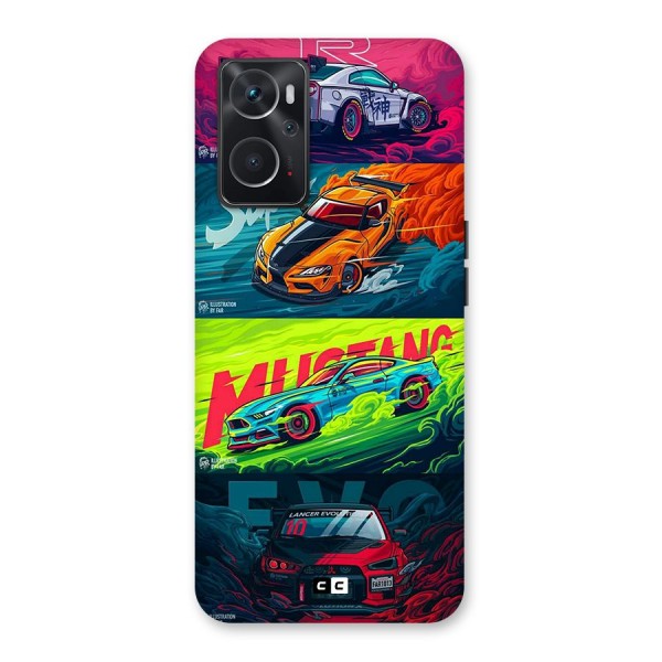 Super Racing Car Glass Back Case for Oppo K10 4G