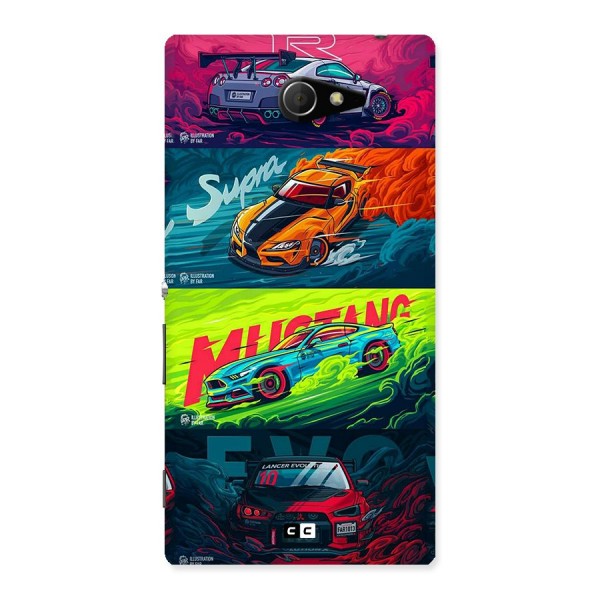 Super Racing Car Back Case for Xperia M2