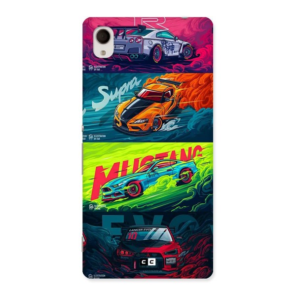 Super Racing Car Back Case for Xperia M4 Aqua