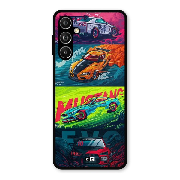 Super Racing Car Metal Back Case for Galaxy F54