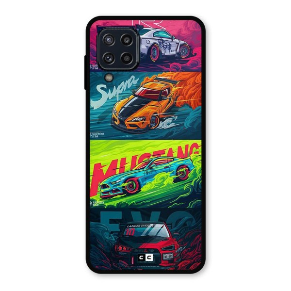 Super Racing Car Metal Back Case for Galaxy M32