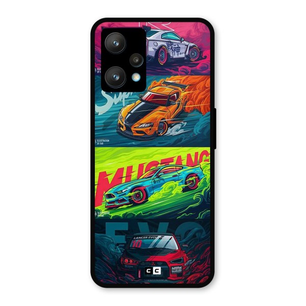 Super Racing Car Metal Back Case for Realme 9