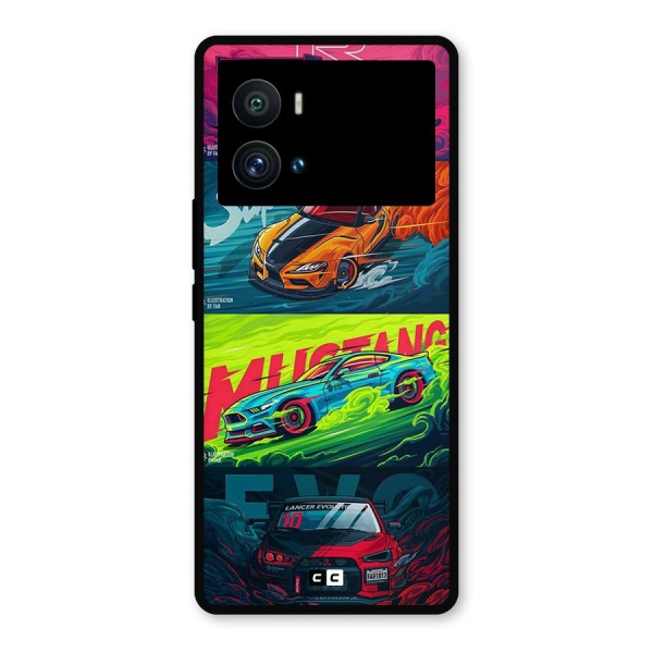 Super Racing Car Metal Back Case for iQOO 9 Pro