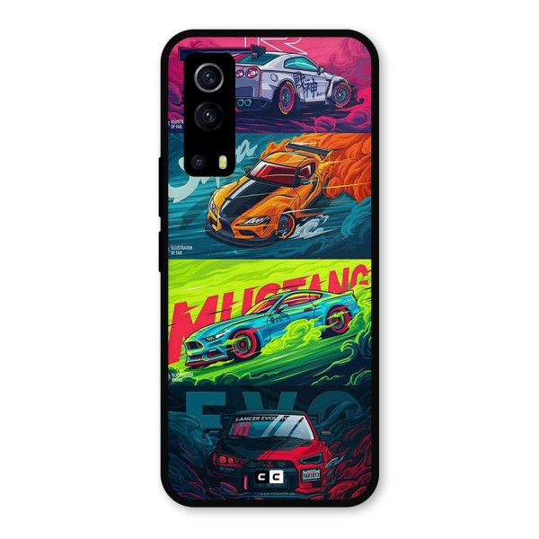 Super Racing Car Metal Back Case for iQOO Z3