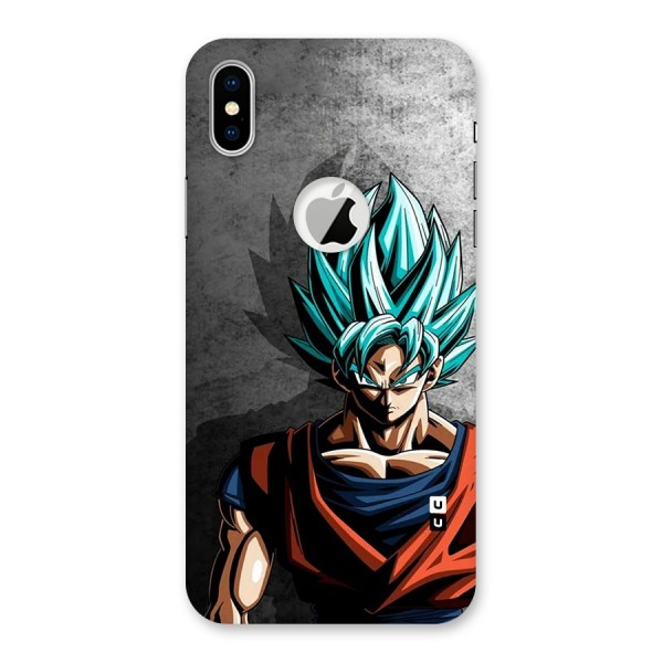 Super Saiyan Art Back Case for iPhone XS Logo Cut