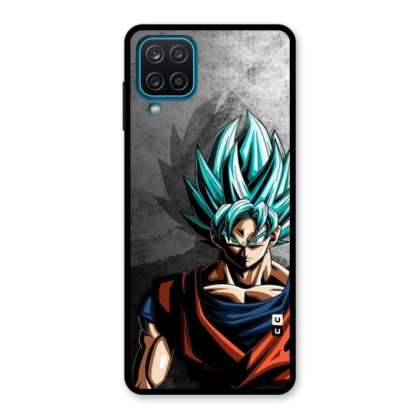 Super Saiyan Art Glass Back Case for Galaxy A12