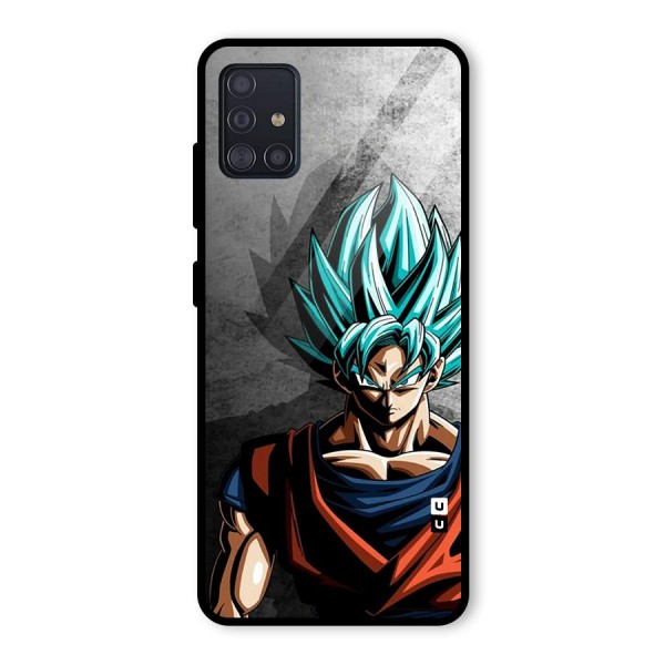 Super Saiyan Art Glass Back Case for Galaxy A51