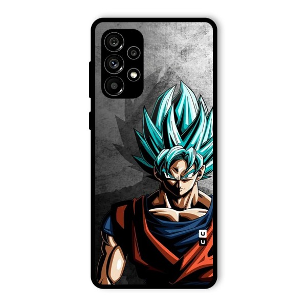 Super Saiyan Art Glass Back Case for Galaxy A73 5G