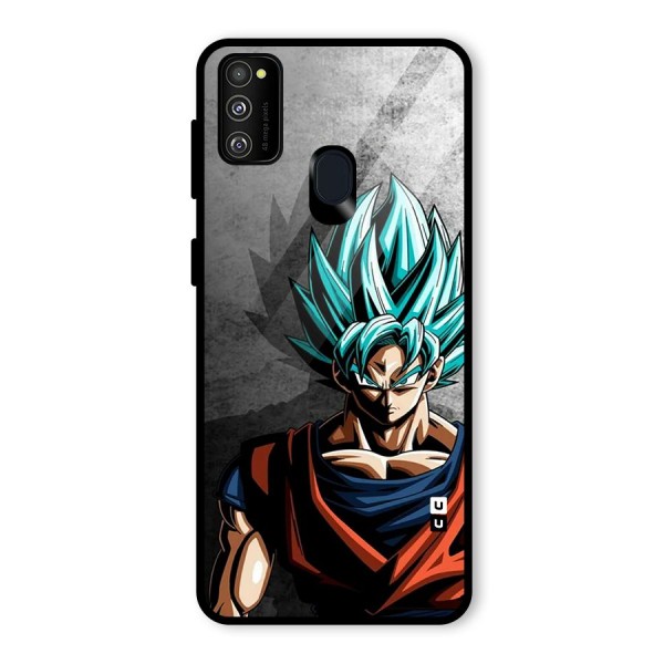 Super Saiyan Art Glass Back Case for Galaxy M21