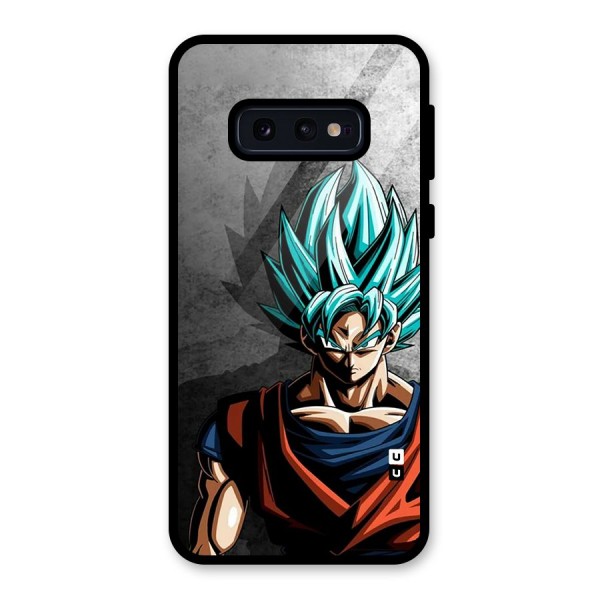 Super Saiyan Art Glass Back Case for Galaxy S10e