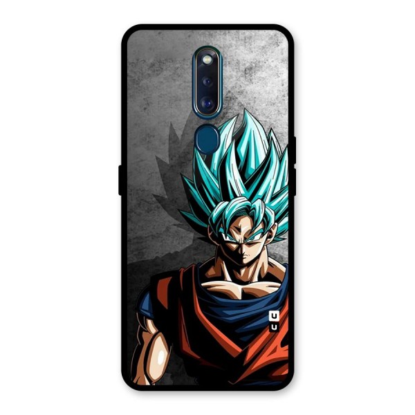 Super Saiyan Art Glass Back Case for Oppo F11 Pro