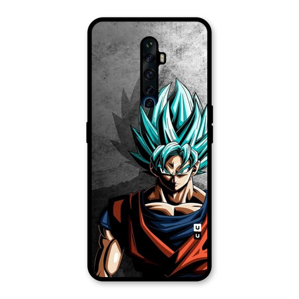 Super Saiyan Art Glass Back Case for Oppo Reno2 Z