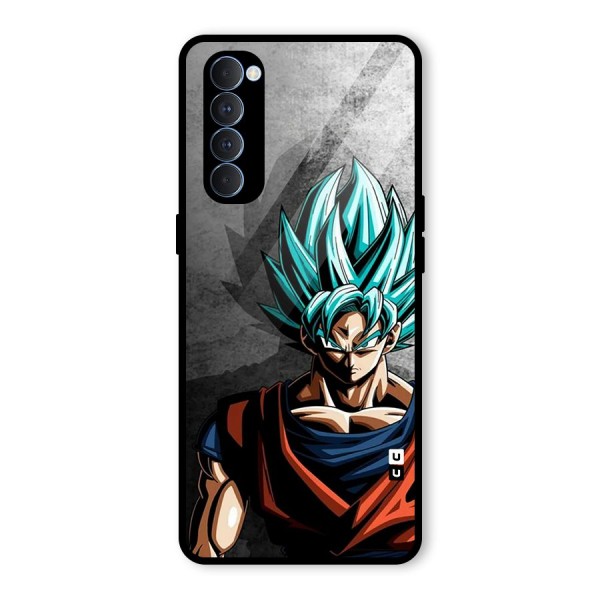 Super Saiyan Art Glass Back Case for Oppo Reno4 Pro