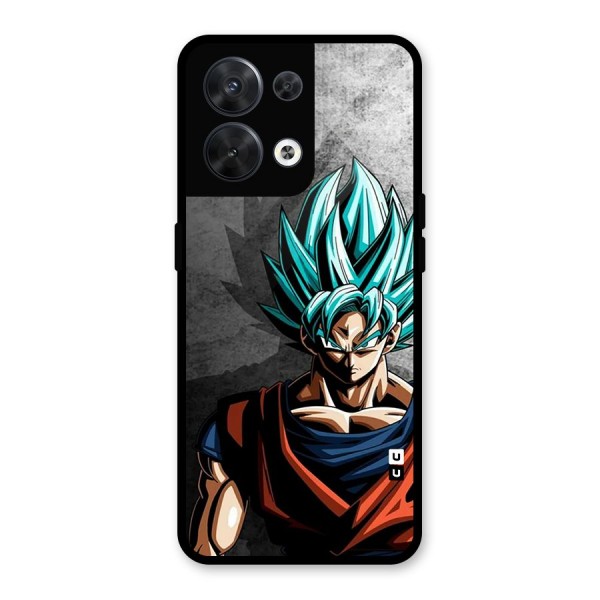 Super Saiyan Art Glass Back Case for Oppo Reno8 5G