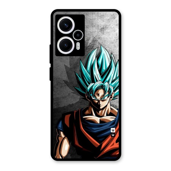 Super Saiyan Art Glass Back Case for Poco F5