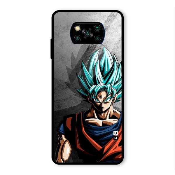 Super Saiyan Art Glass Back Case for Poco X3 Pro