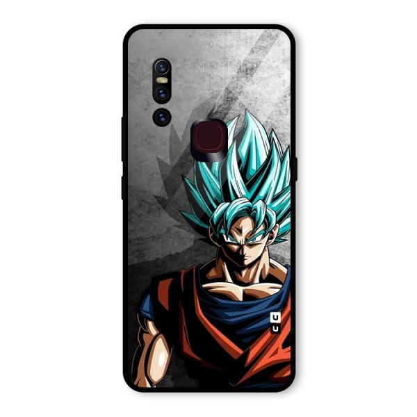 Super Saiyan Art Glass Back Case for Vivo V15