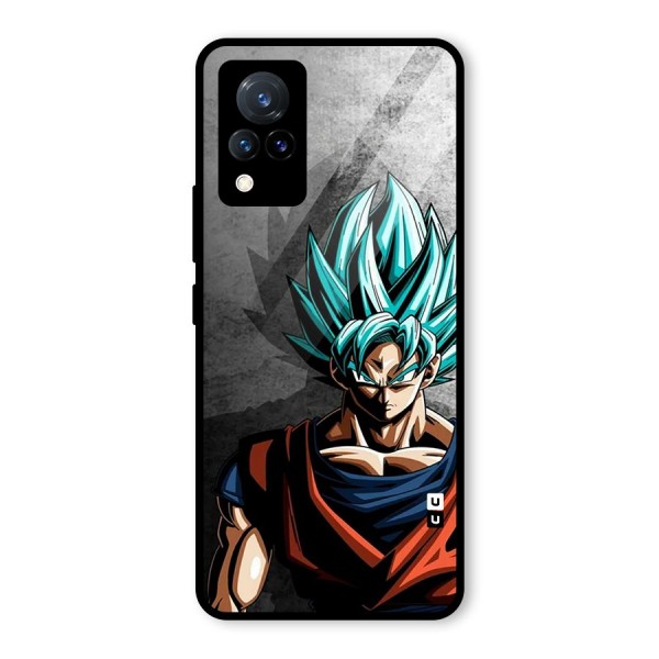 Super Saiyan Art Glass Back Case for Vivo V21 5G