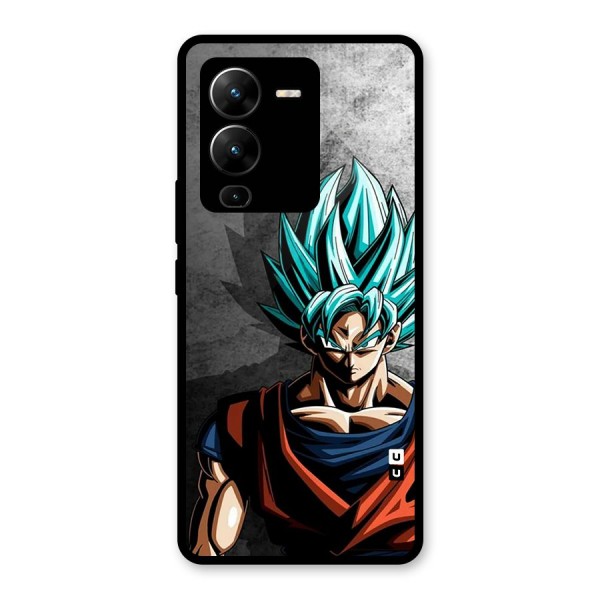 Super Saiyan Art Glass Back Case for Vivo V25 Pro