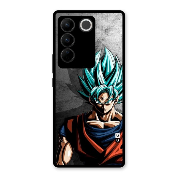 Super Saiyan Art Glass Back Case for Vivo V27