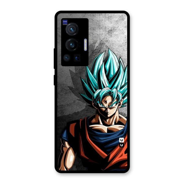 Super Saiyan Art Glass Back Case for Vivo X70 Pro