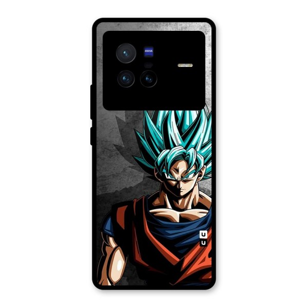 Super Saiyan Art Glass Back Case for Vivo X80